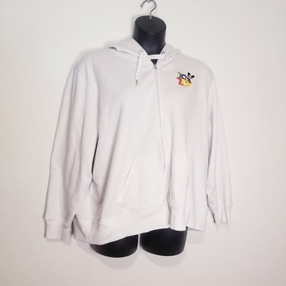 Disney parks white hoodie with embroidery - Picture 1 of 8
